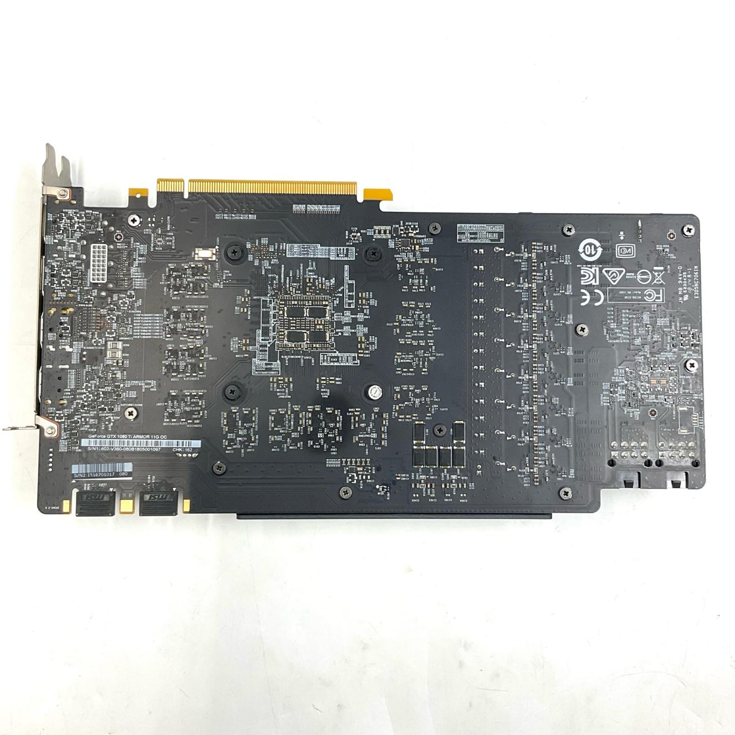 【全額返金保証】【最速発送】MSI グラフィックボード GeForce GTX 1080 Ti ARMOR 11G OC 美品 動作確認済