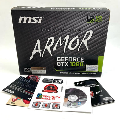 【全額返金保証】【最速発送】MSI グラフィックボード GeForce GTX 1080 Ti ARMOR 11G OC 美品 動作確認済