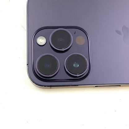 【全額返金保証】【最速発送】Apple iPhone iPhone 14 Pro 256GB ディープパープル SIMフリー 白ロム 動作確認済 82%
