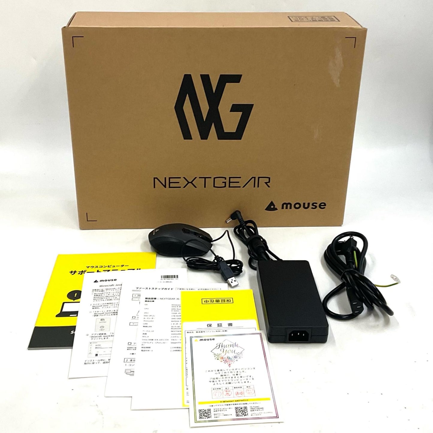 【全額返金保証】【最速発送】MouseComputer NEXTGEAR J6-A7G50WT-A J6A7G50WTADCW102DEC AMD Ryzen 7 7435HS 32GB M.2 SSD 1TB NVIDIA GeForce RTX 4050 Laptop GPU 100% 美品 動作確認済