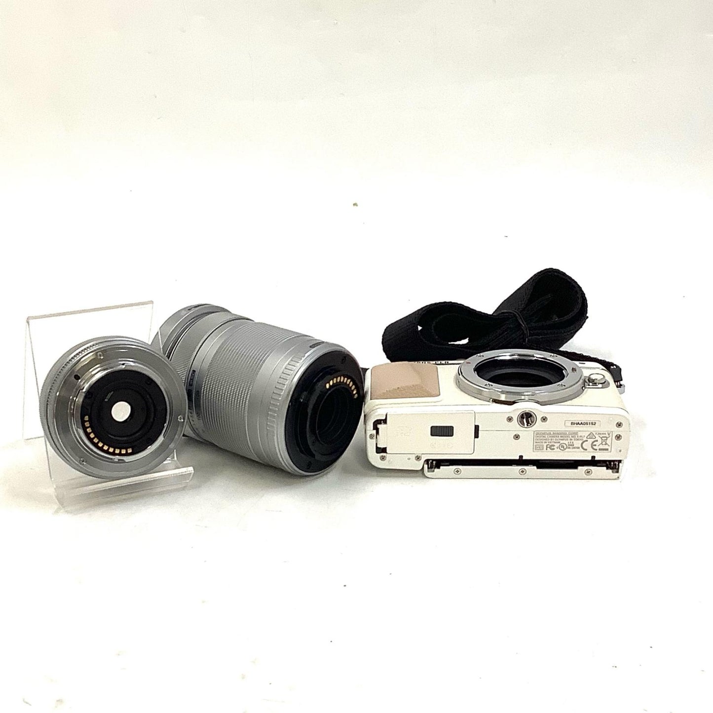 【全額返金保証】【最速発送】OLYMPUS デジタル一眼 PEN Lite E-PL7 EZダブルズームキット [ホワイト] 美品 動作確認済