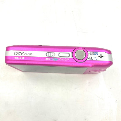 【全額返金保証】【最速発送】Canon コンパクトデジタルカメラ IXY 210F ピンク 動作確認済