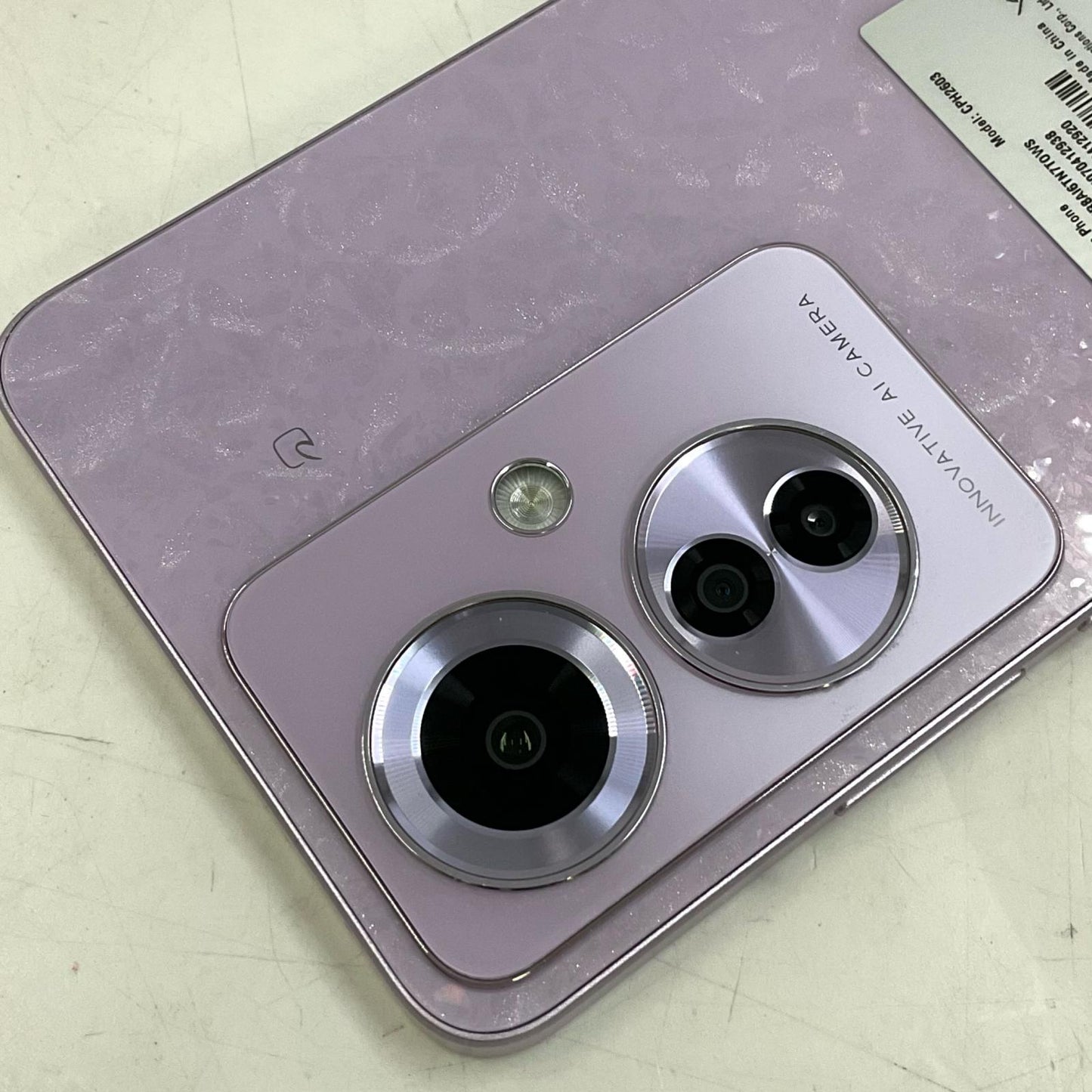 【全額返金保証】【最速発送】OPPO Reno 11 A 128GB コーラルパープル 楽天モバイル CPH2603 白ロム 美品 動作確認済