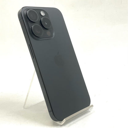 【全額返金保証】【最速発送】Apple iPhone iPhone 15 Pro 128GB ブラックチタニウム au SIMフリー 白ロム 美品 動作確認済 82%