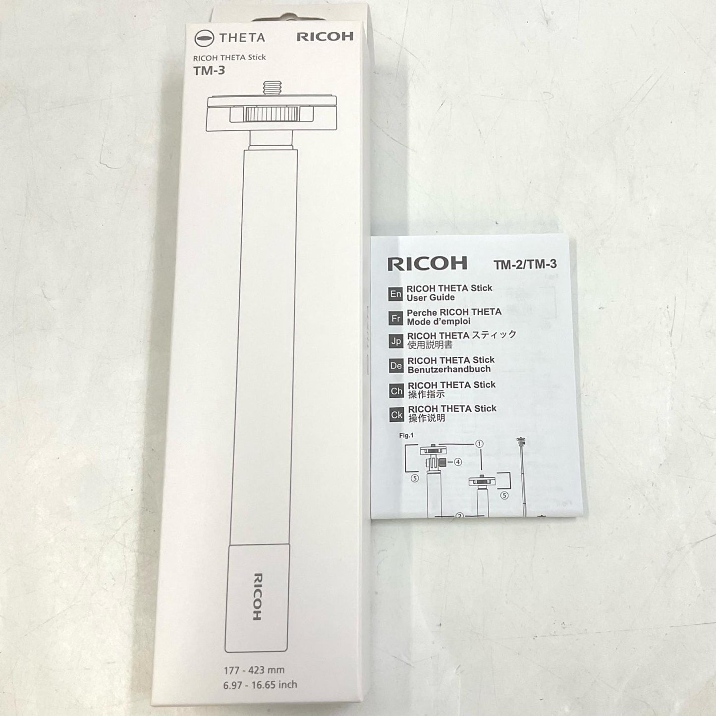 【全額返金保証】【最速発送】RICOH THETA スティック TM-3 自撮棒 美品 動作確認済