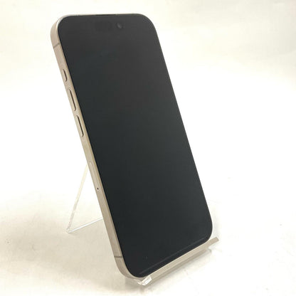 【全額返金保証】【最速発送】Apple iPhone iPhone 15 Pro 512GB ナチュラルチタニウム au SIMフリー 白ロム 美品 動作確認済 85%