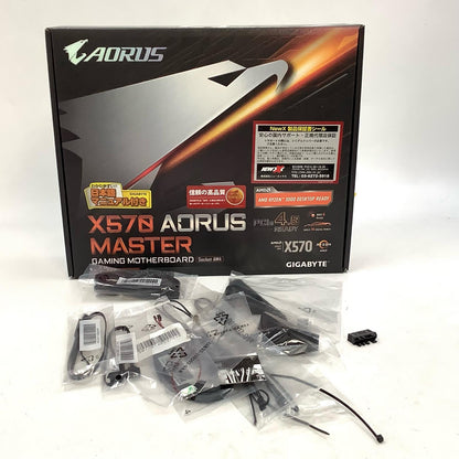 【全額返金保証】【最速発送】GIGABYTE マザーボード X570 AORUS MASTER 美品 動作確認済