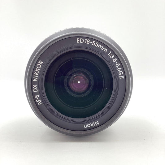 【全額返金保証】【最速発送】Nikon AF-S DX Zoom-Nikkor 18-55mm f/3.5-5.6G ED II 美品 動作確認済