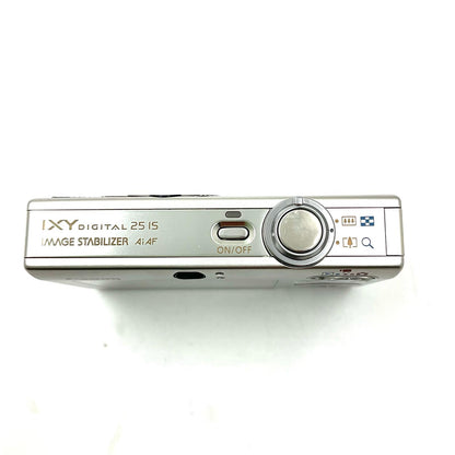 【全額返金保証】【最速発送】Canon コンパクトデジタルカメラ IXY DIGITAL 25 IS シルバー 動作確認済