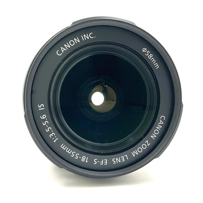 【全額返金保証】【最速発送】Canon EF-S 18-55mm F3.5-5.6 IS 美品 動作確認済