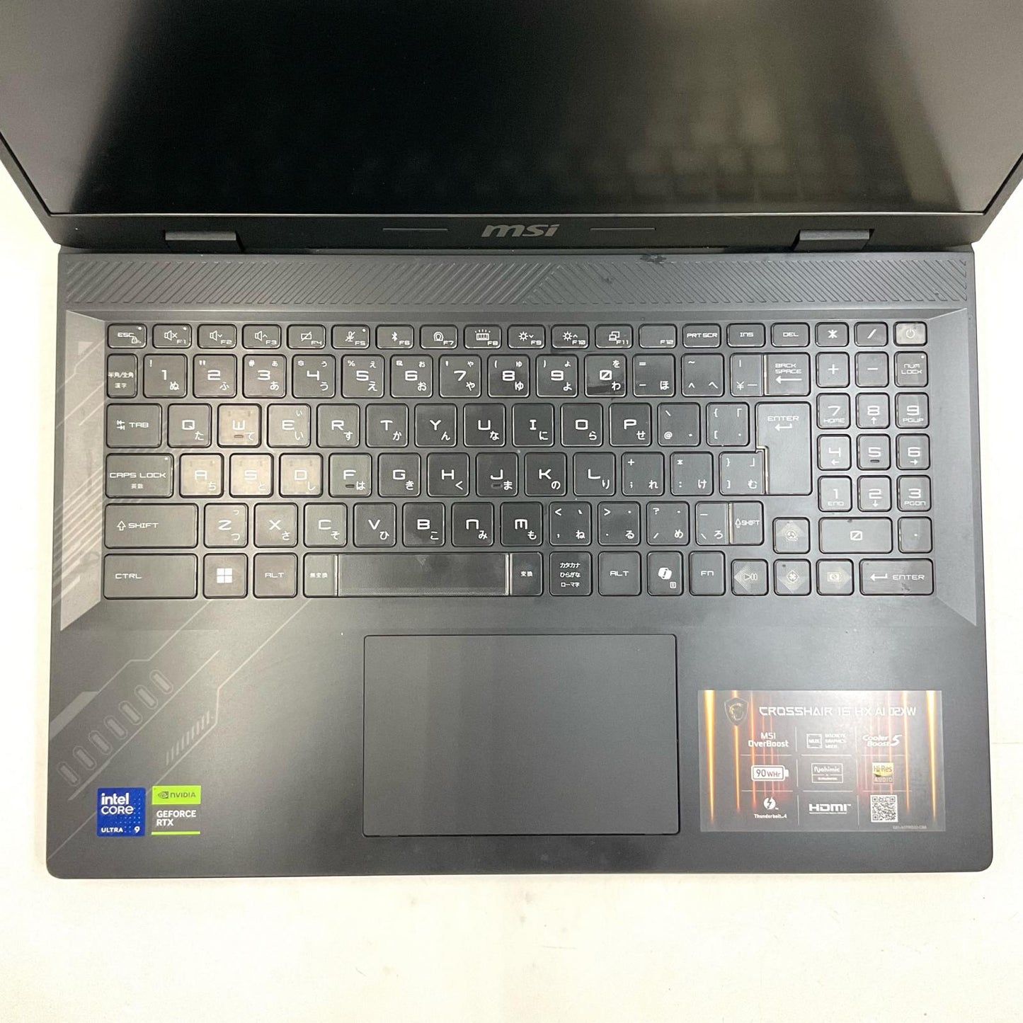 【全額返金保証】【最速発送】MSI CROSSHAIR 16 HX AI 02XW MS-15P4 Intel Core Ultra 9 275HX 32GB M.2 SSD 1TB RTX 5060 Laptop 99.3% 美品 動作確認済
