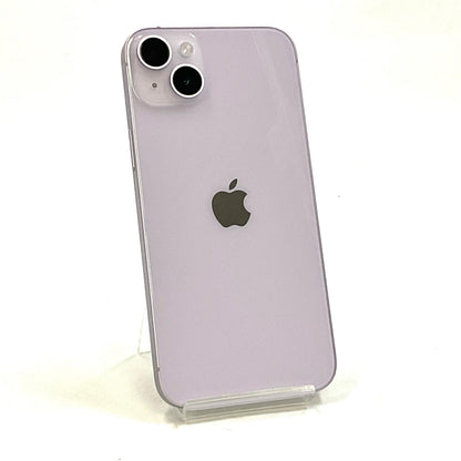 【全額返金保証】【最速発送】Apple iPhone iPhone 14 Plus 128GB パープル au SIMフリー 白ロム 動作確認済 90%