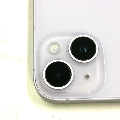 【全額返金保証】【最速発送】Apple iPhone iPhone 14 Plus 128GB パープル au SIMフリー 白ロム 動作確認済 90%