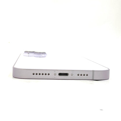 【全額返金保証】【最速発送】Apple iPhone iPhone 14 Plus 128GB パープル au SIMフリー 白ロム 動作確認済 90%