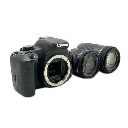 【全額返金保証】【最速発送】Canon デジタル一眼 EOS X9i ダブルズームキット ブラック 美品 動作確認済