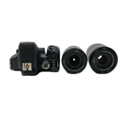 【全額返金保証】【最速発送】Canon デジタル一眼 EOS X9i ダブルズームキット ブラック 美品 動作確認済