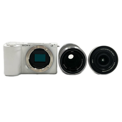 【全額返金保証】【最速発送】 デジタル一眼 VLOGCAM ZV-E10M2X ダブルズームレンズキット 動作確認済