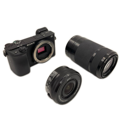 【全額返金保証】【最速発送】 デジタル一眼 α6400 ILCE-6400Y ダブルズームレンズキット 動作確認済
