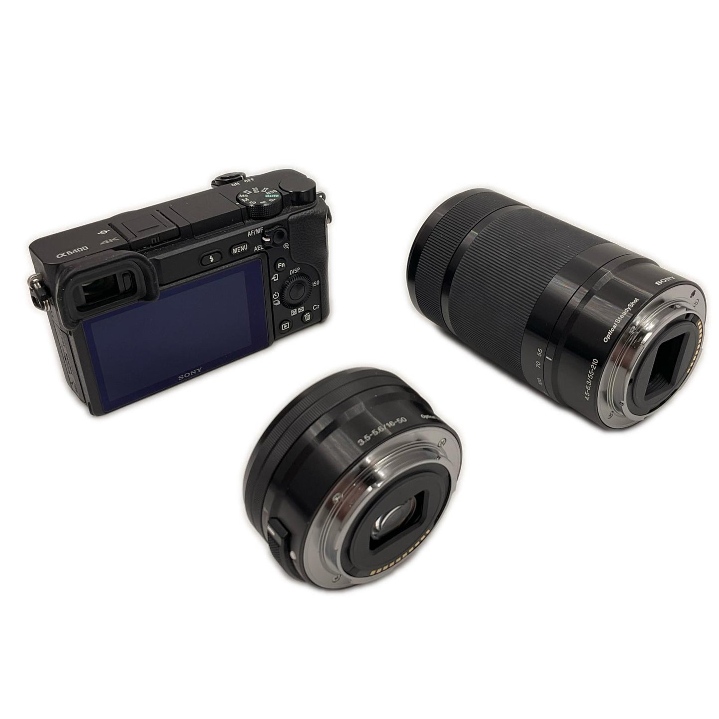 【全額返金保証】【最速発送】 デジタル一眼 α6400 ILCE-6400Y ダブルズームレンズキット 動作確認済
