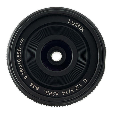 【全額返金保証】【最速発送】 LUMIX G 14mm/F2.5 ASPH. H-H014 動作確認済