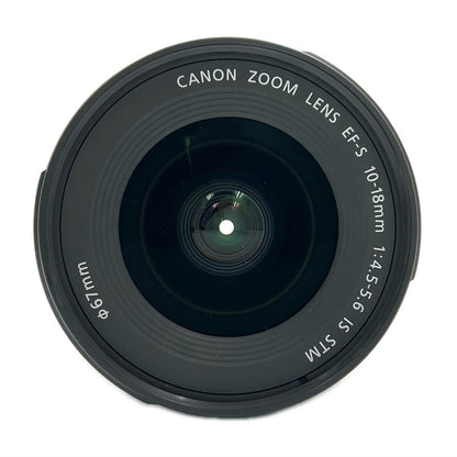 【全額返金保証】【最速発送】Canon EF-S10-18mm F4.5-5.6 IS STM 美品 動作確認済