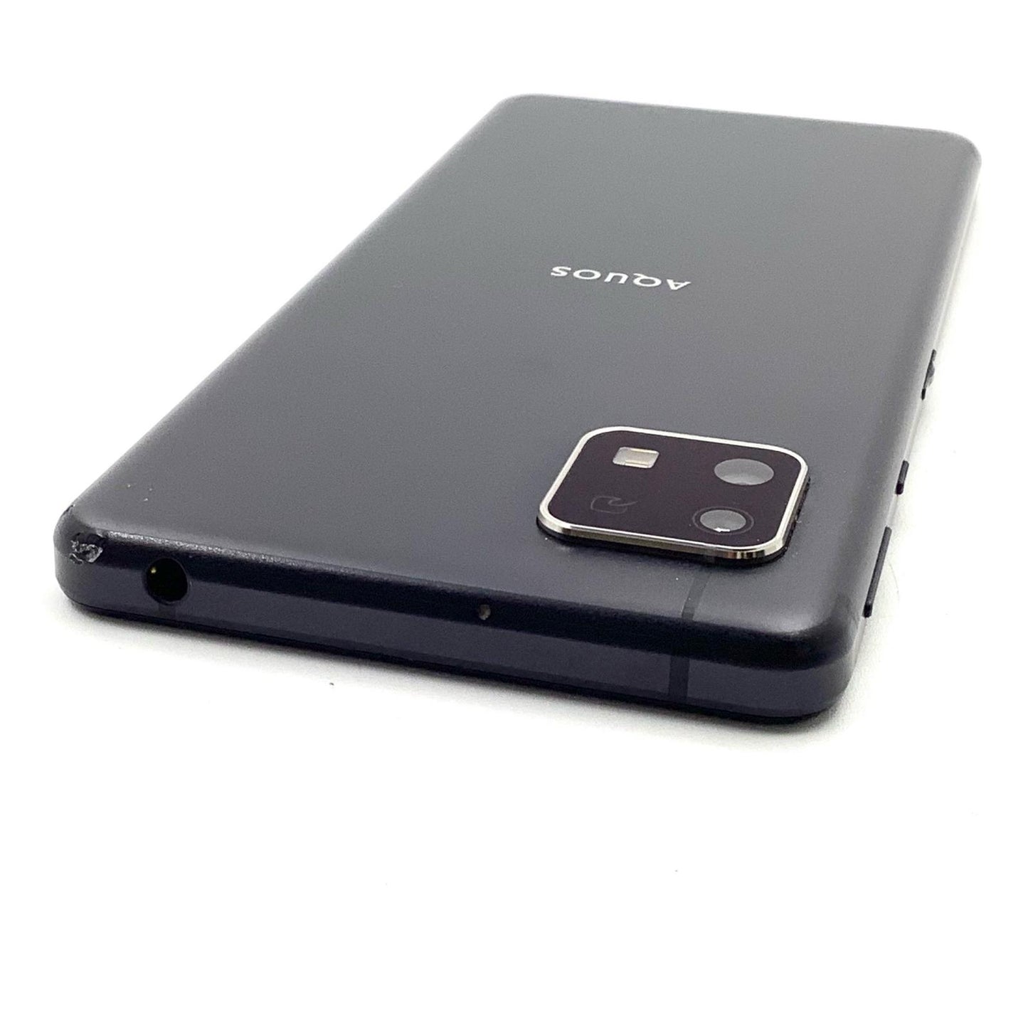 【全額返金保証】【最速発送】SHARP AQUOS sense4 basic 64GB ブラック Softbank A003SH 白ロム 動作確認済