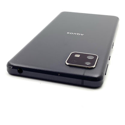 【全額返金保証】【最速発送】SHARP AQUOS sense4 basic 64GB ブラック Softbank A003SH 白ロム 動作確認済