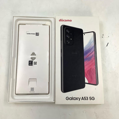 【全額返金保証】【最速発送】SAMSUNG Galaxy SC-53C A53 5G 128GB ブラック docomo 白ロム 美品 動作確認済