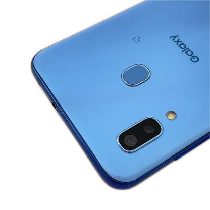 【最速発送】SAMSUNG Galaxy A30 64GB ブルー au SCV43 白ロム【難有】