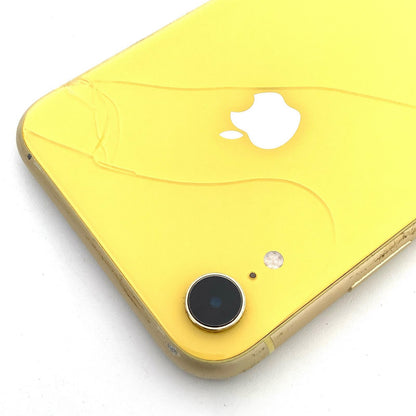 【最速発送】Apple iPhone iPhone XR 64GB イエロー au SIMフリー 白ロム【難有】 83%