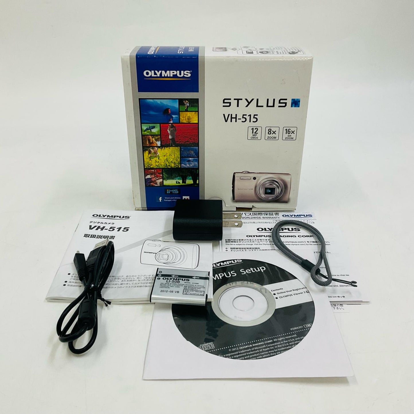 【全額返金保証】【最速発送】OLYMPUS コンパクトデジタルカメラ STYLUS VH-515 ブラウン 動作確認済