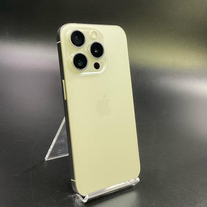 【全額返金保証】【最速発送】Apple iPhone iPhone 15 Pro 128GB ホワイト SIMフリー 白ロム 美品 動作確認済 90%