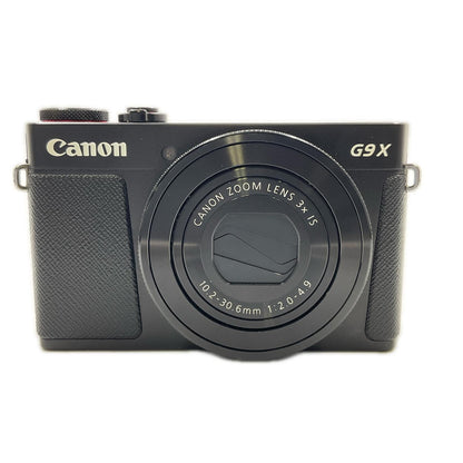 【全額返金保証】【最速発送】Canon コンパクトデジタルカメラ PowerShot G9 X ブラック 美品 動作確認済