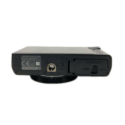 【全額返金保証】【最速発送】Canon コンパクトデジタルカメラ PowerShot G9 X ブラック 美品 動作確認済