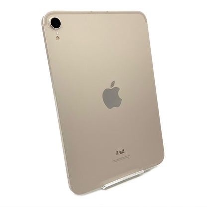 【全額返金保証】【最速発送】Apple iPad mini 8.3インチ 第6世代 64GB スターライト WiFi+Cellular 白ロム 美品 動作確認済