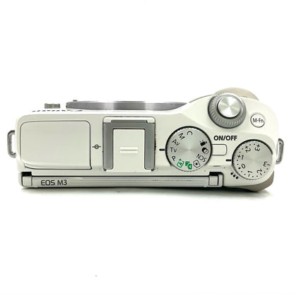 【全額返金保証】【最速発送】Canon デジタル一眼 EOS M3 ボディ ホワイト 美品 動作確認済