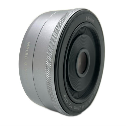 【全額返金保証】【最速発送】Canon EF-M22mm F2 STM シルバー 美品 動作確認済