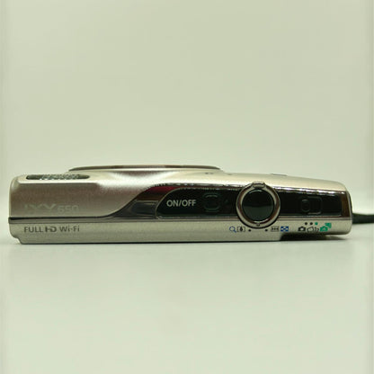 【全額返金保証】【最速発送】 コンパクトデジタルカメラ IXY 650 [シルバー] 美品 動作確認済