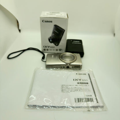 【全額返金保証】【最速発送】 コンパクトデジタルカメラ IXY 650 [シルバー] 美品 動作確認済