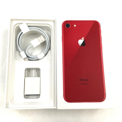 【全額返金保証】【最速発送】Apple iPhone iPhone 8 64GB (PRODUCT)RED docomo SIMフリー 白ロム 動作確認済 78%