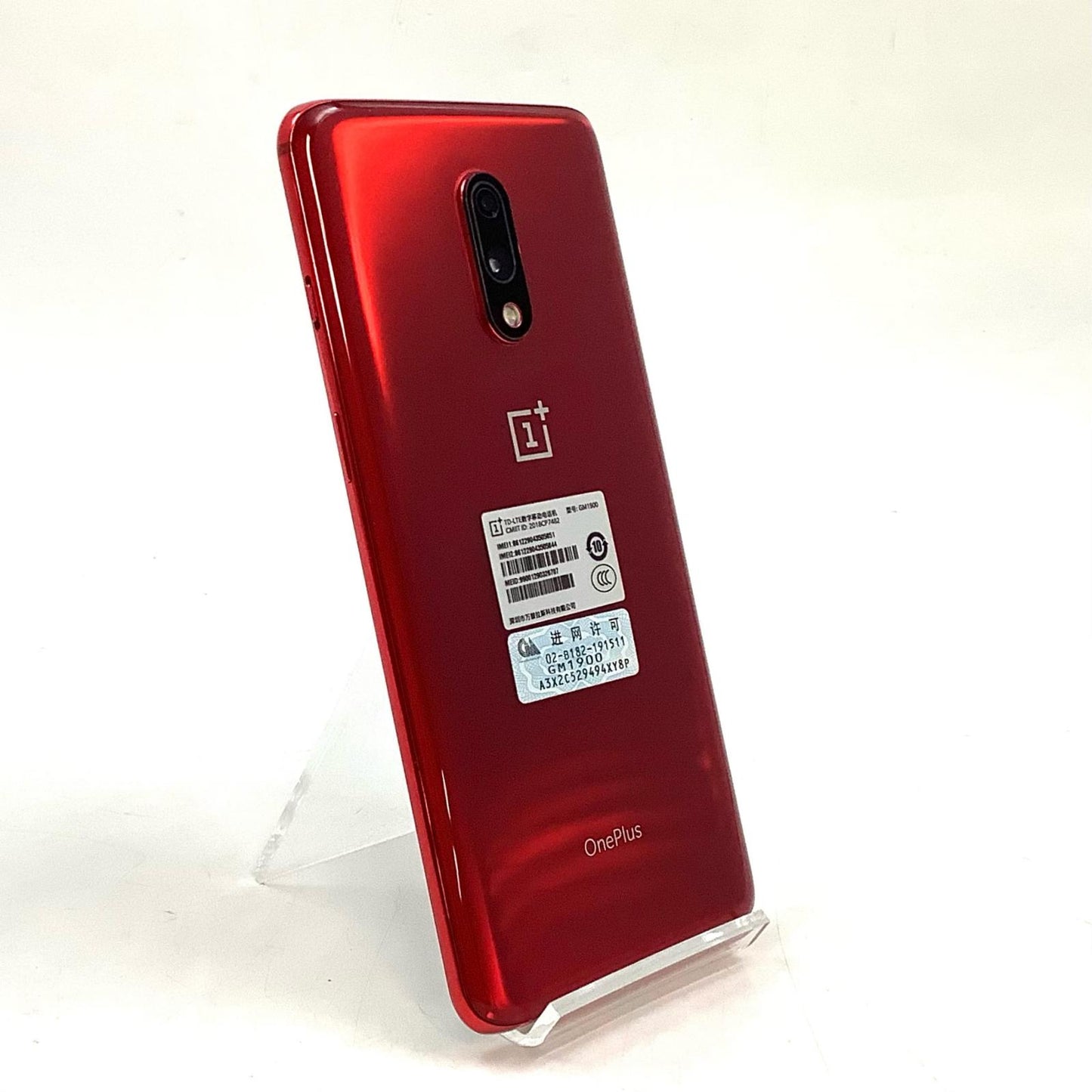 【全額返金保証】【最速発送】OnePlus OnePlus 7 256GB レッド SIMフリー GM1900 白ロム 美品 動作確認済
