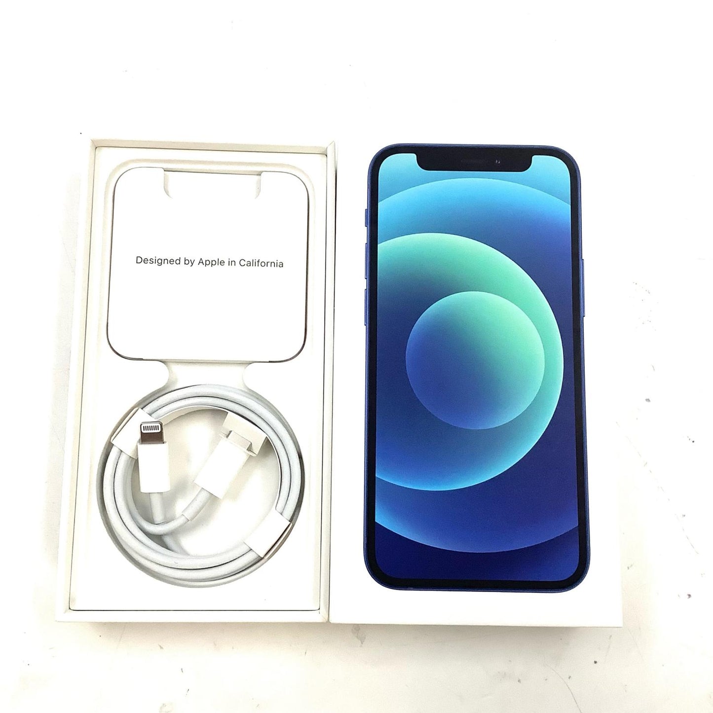 【全額返金保証】【最速発送】Apple iPhone iPhone 12 mini 256GB ブルー au SIMフリー 白ロム 美品 動作確認済 82%