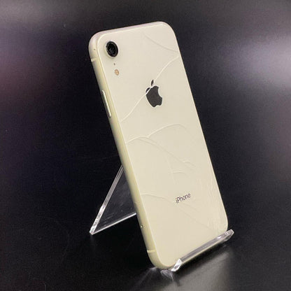 【最速発送】Apple iPhone iPhone XR 64GB ホワイト au 白ロム【難有】 91%