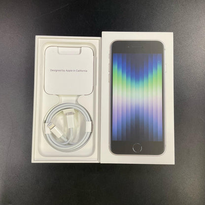 【最速発送】Apple iPhone iPhone SE（第3世代） 128GB スターライト Softbank SIMフリー 白ロム【難有】 91%