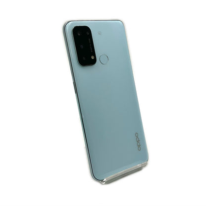 【全額返金保証】【最速発送】OPPO Reno 5 A 128GB アイスブルー Softbank SIMフリー A103OP 白ロム 美品 動作確認済