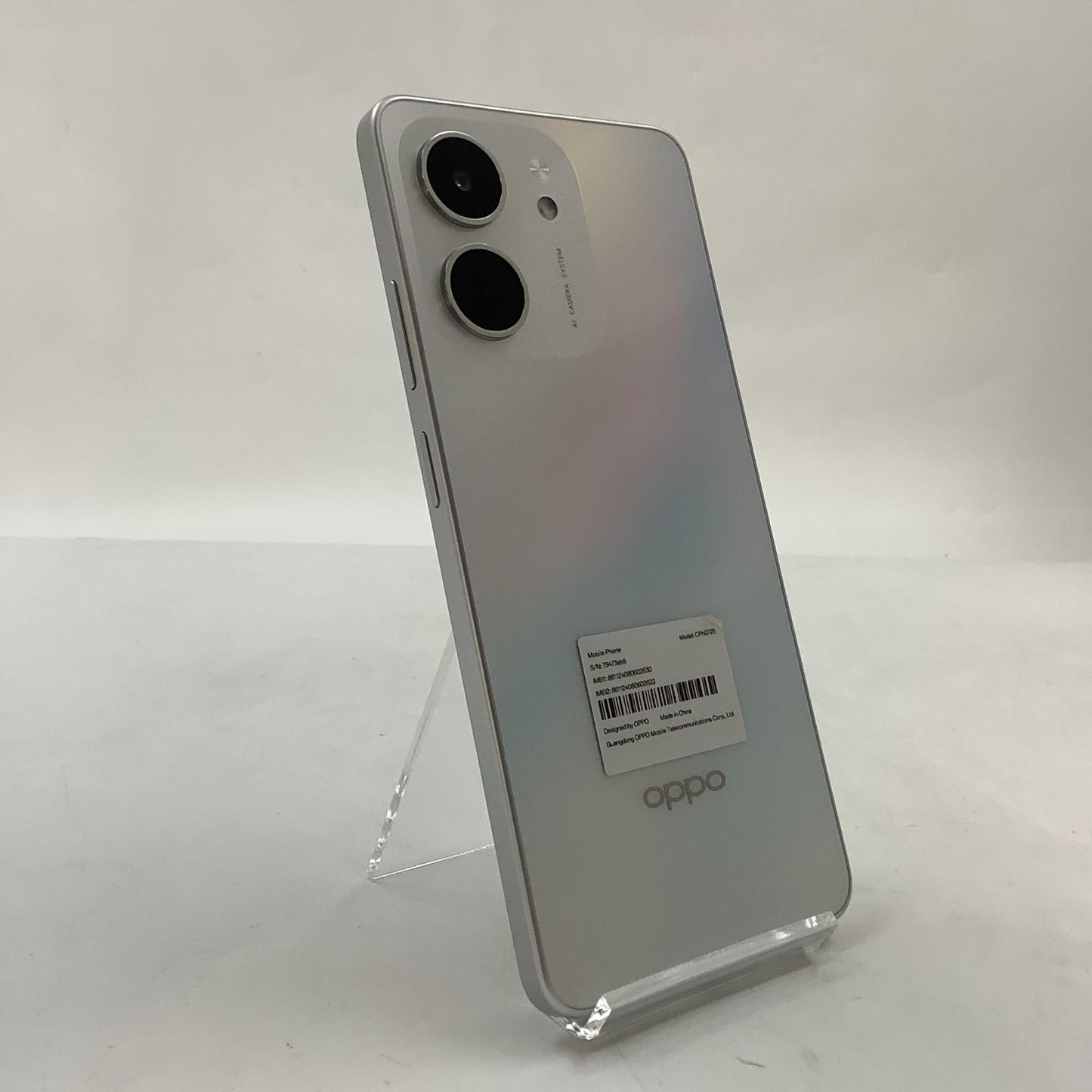 【全額返金保証】【最速発送】OPPO A 5x 128GB ホワイト SIMフリー CPH2725 白ロム 美品 動作確認済