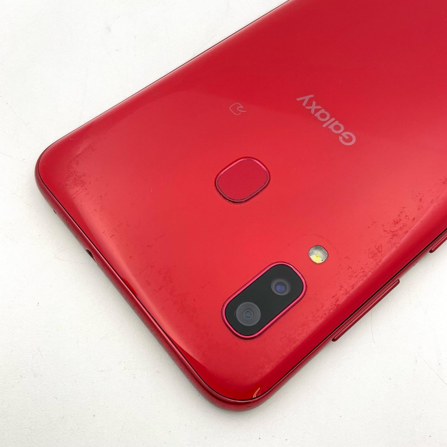 【最速発送】SAMSUNG Galaxy A30 64GB レッド au SIMフリー SCV43 白ロム【難有】