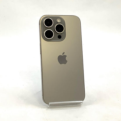 【全額返金保証】【最速発送】Apple iPhone iPhone 15 Pro 128GB ナチュラルチタニウム SIMフリー 白ロム 美品 動作確認済 86%