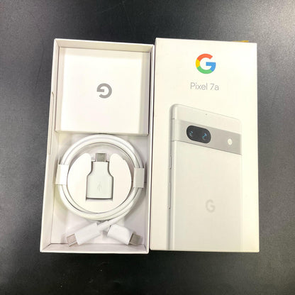 【全額返金保証】【最速発送】Google Pixel Pixel 7a 128GB Snow SIMフリー Pixel 7a 白ロム 美品 動作確認済