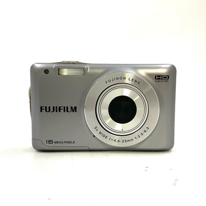 【全額返金保証】【最速発送】FUJIFILM コンパクトデジタルカメラ FinePix JX550（シルバー） 美品 動作確認済